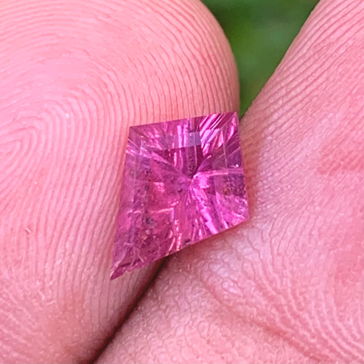 Pink Garnet Concave Fantasy Cut 1.10 Ct Kite Natural Loose Gemstone