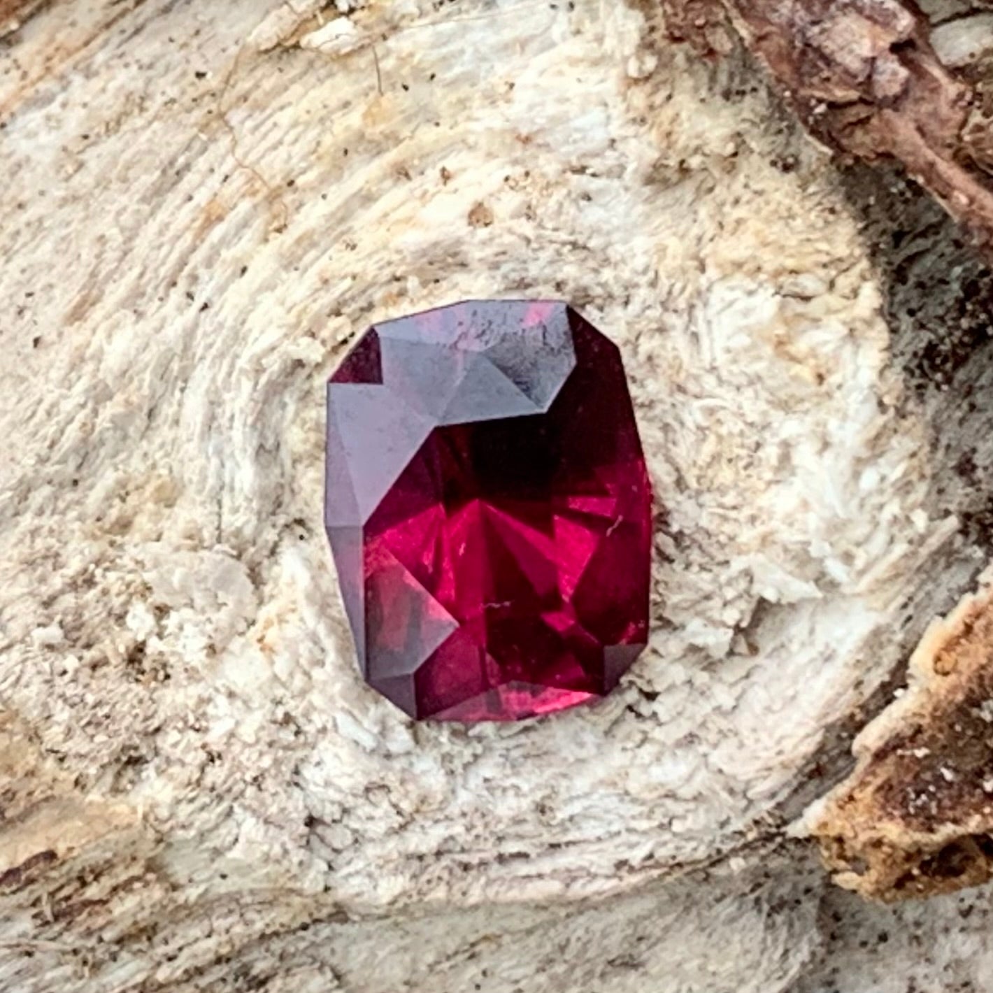 Red Garnet Modified Octagon 1.40 Ct Natural Loose Gemstone For Jewelry Making