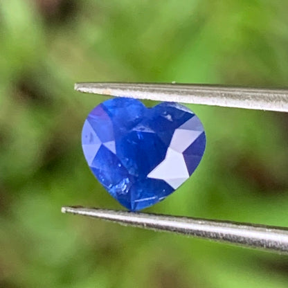 Hazy Blue Sapphire Heart 0.98 Ct Natural Loose Gemstone For Jewelry Making 💎✨