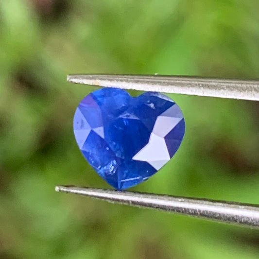 Hazy Blue Sapphire Heart 0.98 Ct Natural Loose Gemstone For Jewelry Making 💎✨