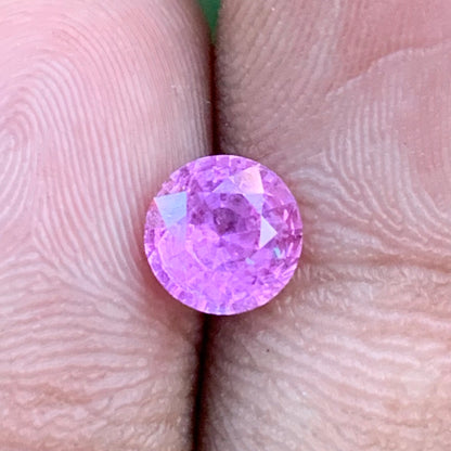 Pink Sapphire 6.4 mm Round 1.40 Ct Heated Only Natural Loose Gemstone For Jewelry Making 💎✨