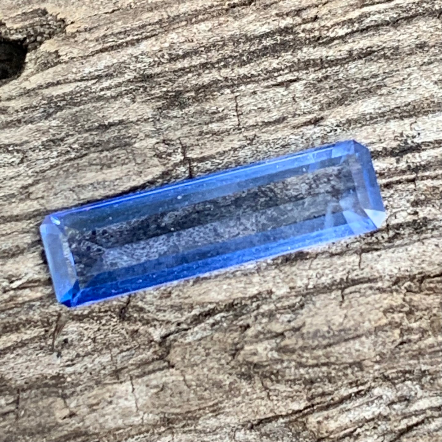 Blue Sapphire Emarald Cut 0.85 Ct Natural Heated Only Loose Gemstone from Sri Lanka