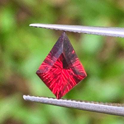 Red Garnet Concave Fantasy Cut 1 Ct Kite Natural Loose Gemstone