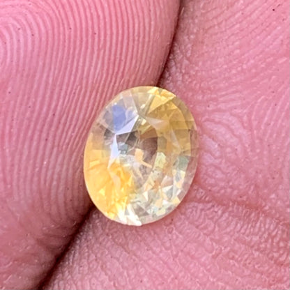 Yellow Sapphire Oval 1.32 Ct Natural Loose Gemstone For Jewelry Making