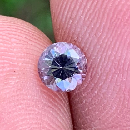 Lavender Spinel Flower Cut Round 5 mm / 0.57 Ct Natural Loose Gemstone from Sri Lanka