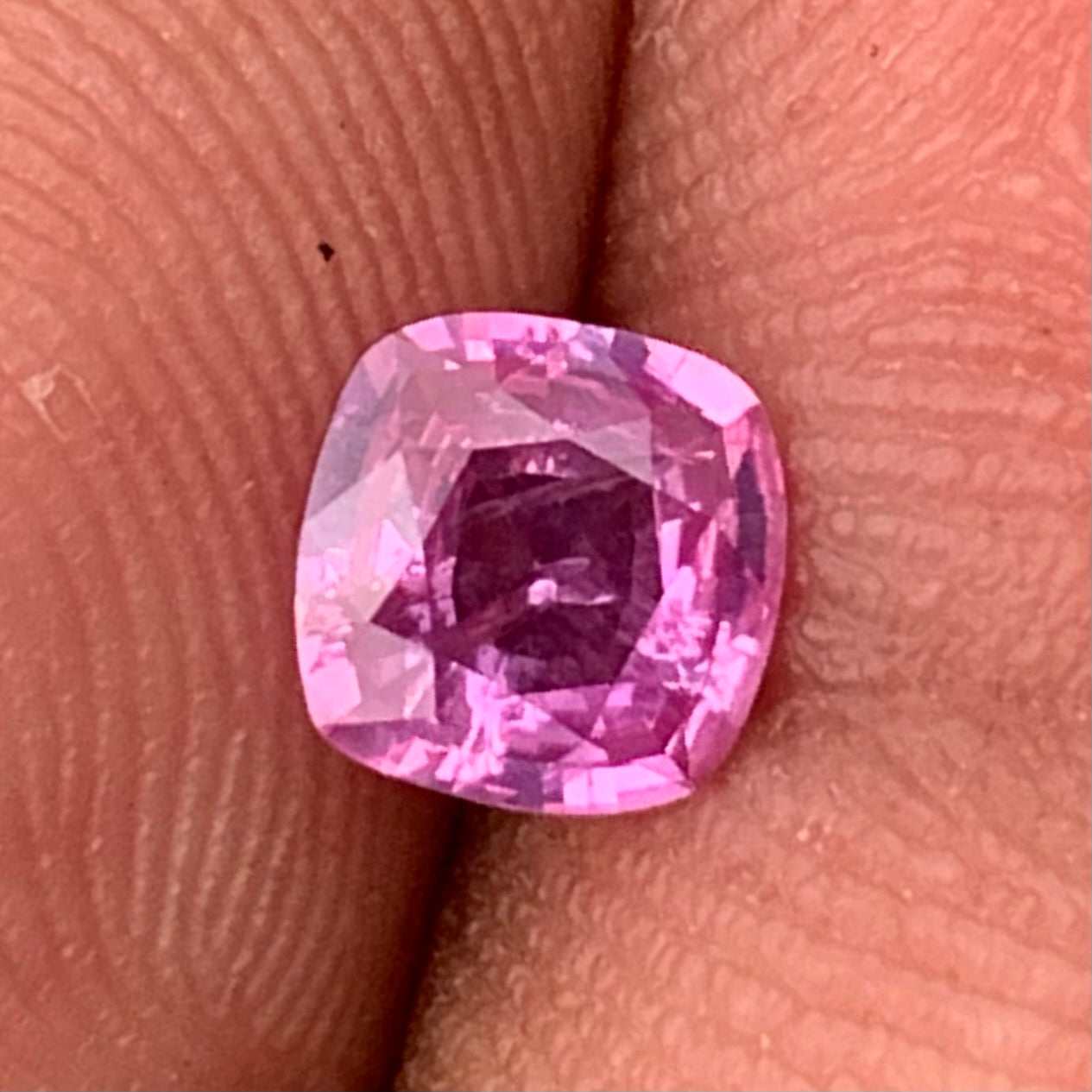 Purplish Pink Sapphire Cushion 0.63 Ct Heated Only Natural Loose Gemstone
