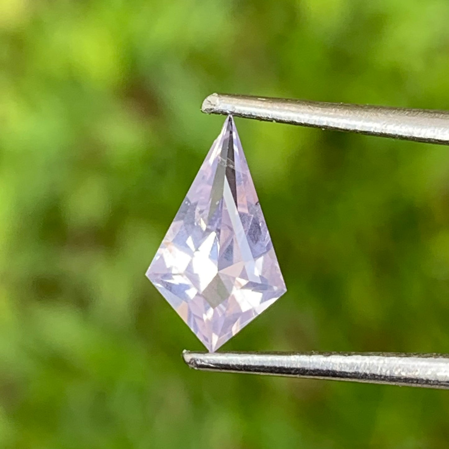 Hazy Unheated White Sapphire Kite 0.90 Ct Natural Loose Gemstone from Sri Lanka
