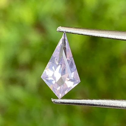 Hazy Unheated White Sapphire Kite 0.90 Ct Natural Loose Gemstone from Sri Lanka