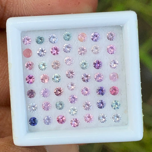 Multicolor Sapphire 1.43 Ct / 50 Loose Gemstone Parcel For Jewelry Making 💎✨