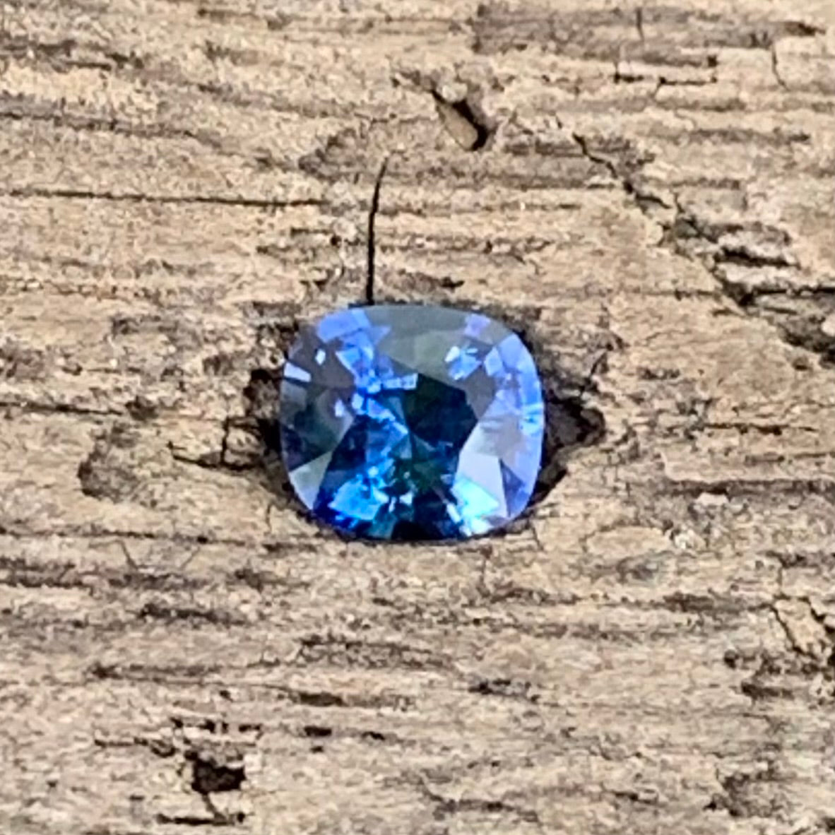 Blue Sapphire Rectangular Cushion 0.34 Ct Heated Only Natural Loose Gemstone For Jewelry Making