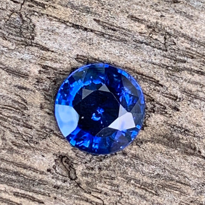Blue Sapphire 6.5 mm Round 1.13 Ct Natural Loose Gemstone For Jewelry Making