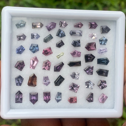 Spinel Bullets Multicolor Natural Loose Gemstone Parcel at Wholesale Price 19.52 Ct / 47 Stones