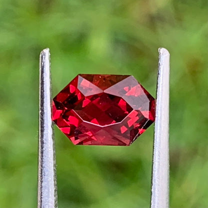 Red Garnet Octagon 1.55 Ct Natural Unheated Loose Gemstone from Sri Lanka