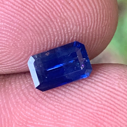 Blue Sapphire Emerald Cut 1.43 Ct Natural Loose Gemstone For Jewelry Making