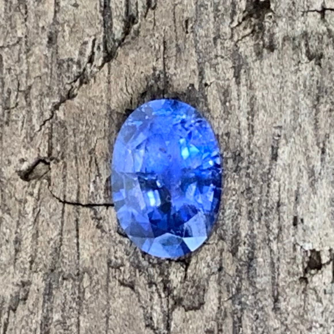 Purplish Blue Sapphire Oval 0.66 Ct Heated Only Natural Loose Gemstone For Jewelry Making