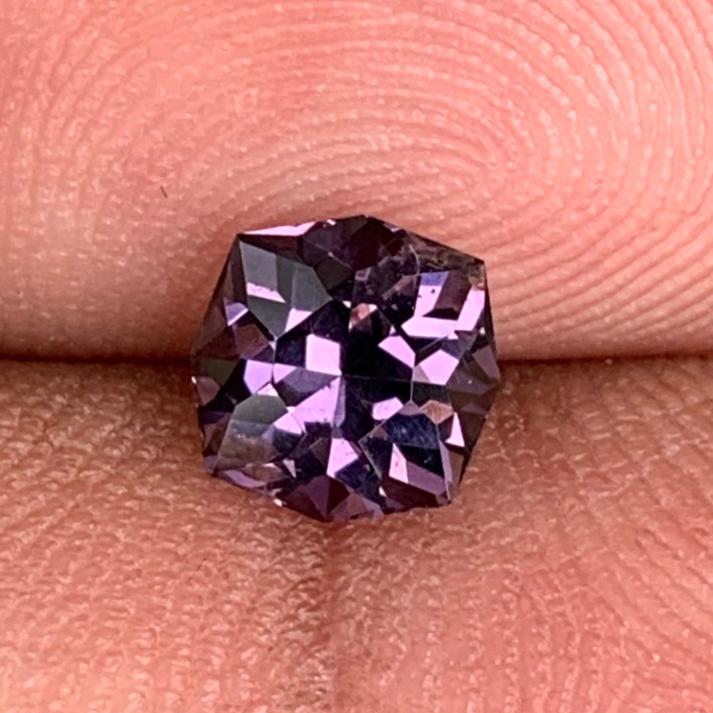 Purple Spinel Octagonal Flower 1.30 Ct Creative Cut Loose Gemstone