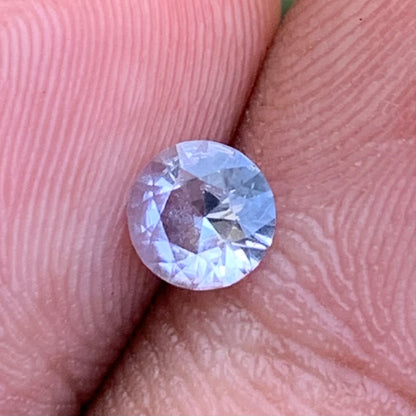 Light Blue Sapphire 4.9 mm Round 0.43 Ct Heated Only Natural Loose Gemstone For Jewelry Making