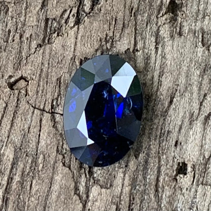 Deep Blue Sapphire Oval 1.10 Ct Heated Only Natural Loose Gemstone For Jewelry Making