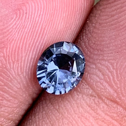 Grayish Blue Spinel Oval 0.85 Ct Natural Loose Gemstone