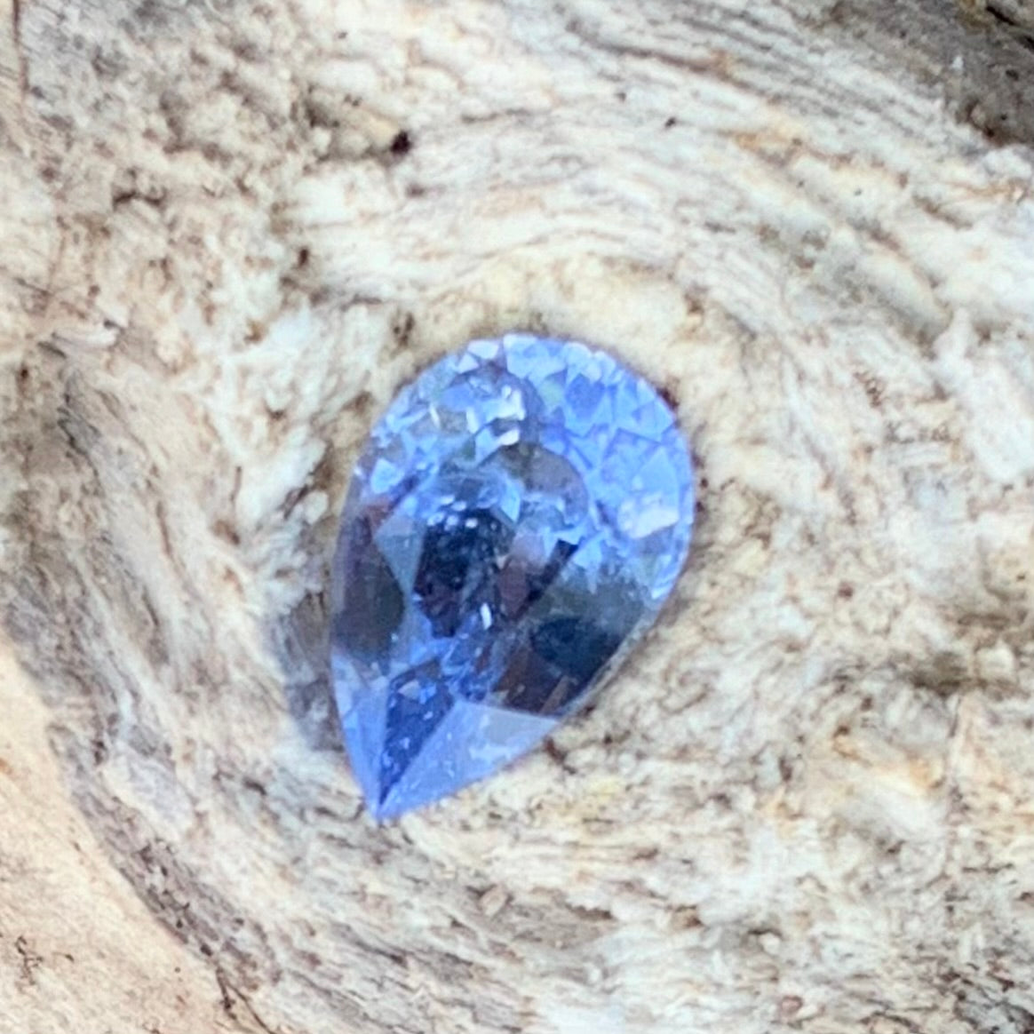 Blue Sapphire Pear 0.84 Ct Natural Loose Gemstone For Jewelry Making