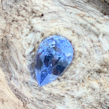 Blue Sapphire Pear 0.84 Ct Natural Loose Gemstone For Jewelry Making