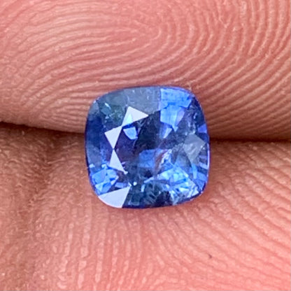 Blue Sapphire Cushion 0.89 Ct Heated Only Natural Loose Gemstone For Jewelry Making
