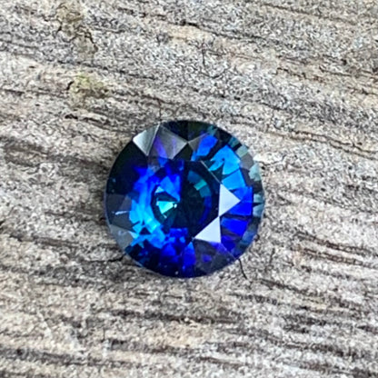 Blue Sapphire 6.5 mm Round Heated Only 1.30 Ct Natural Loose Gemstone for Jewelry Making