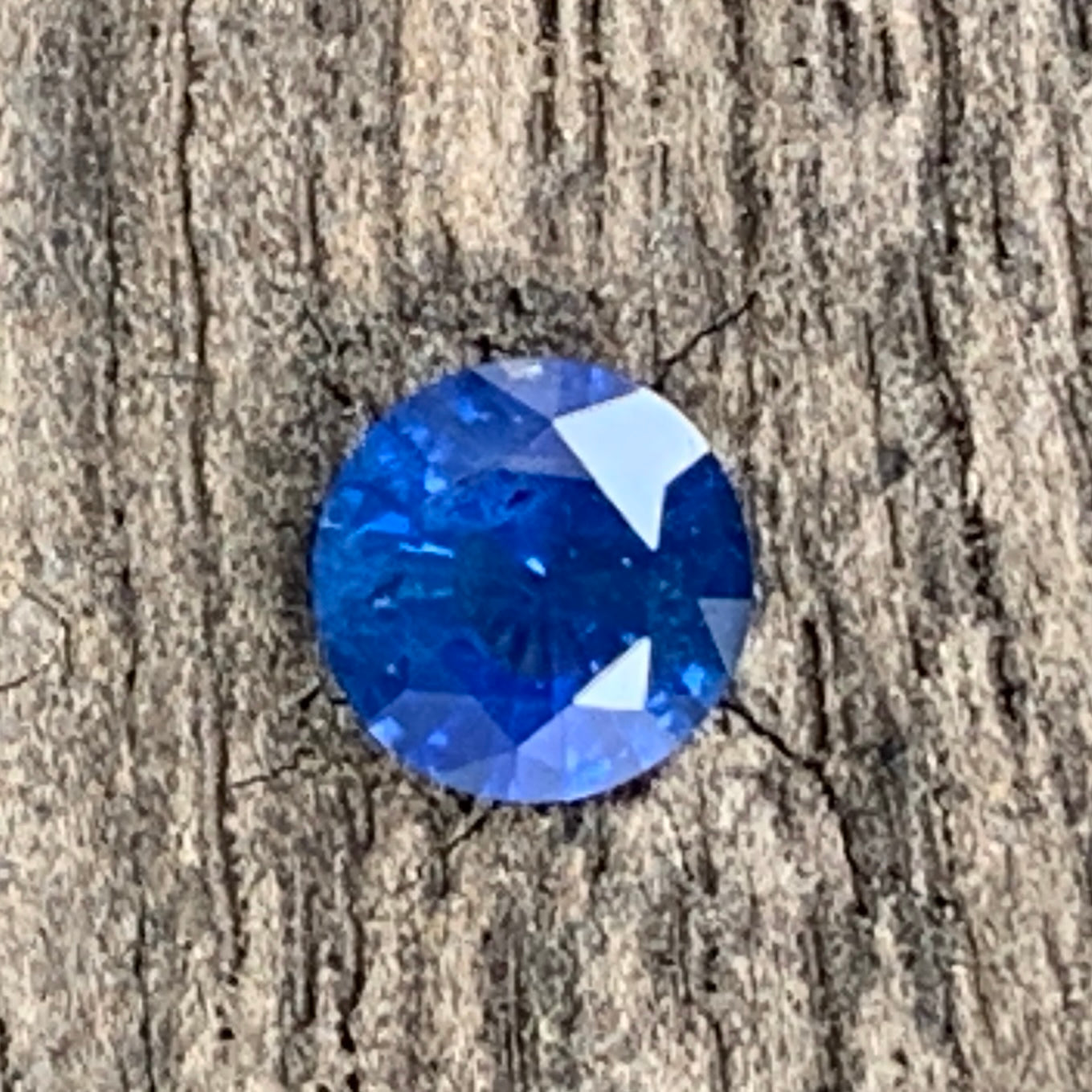 Blue Sapphire 4.8 mm Round 0.55 Ct Natural Loose Gemstone For Jewelry Making