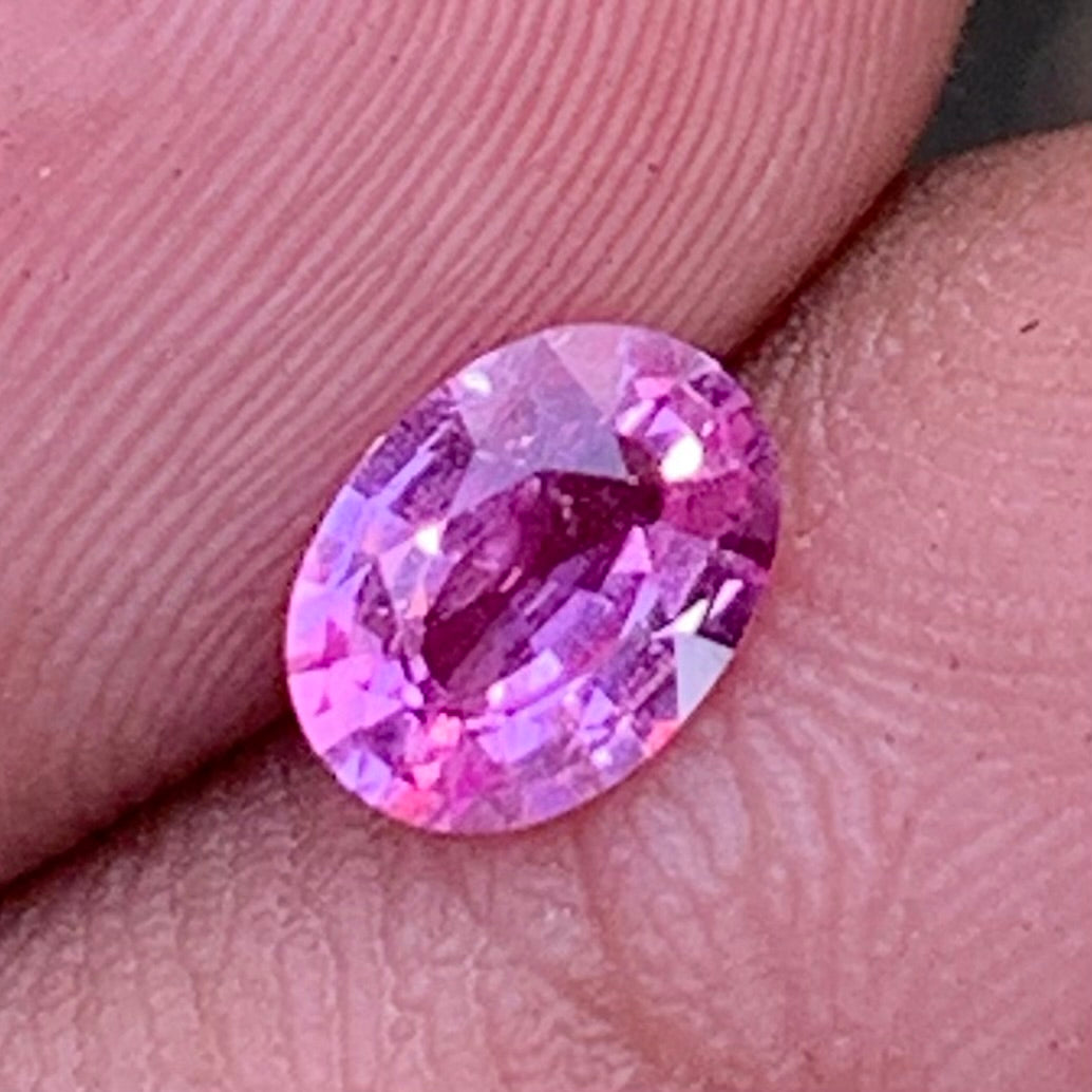 Pink Sapphire Oval 0.80 Ct Natural Loose Gemstone For Jewelry Making 💎✨