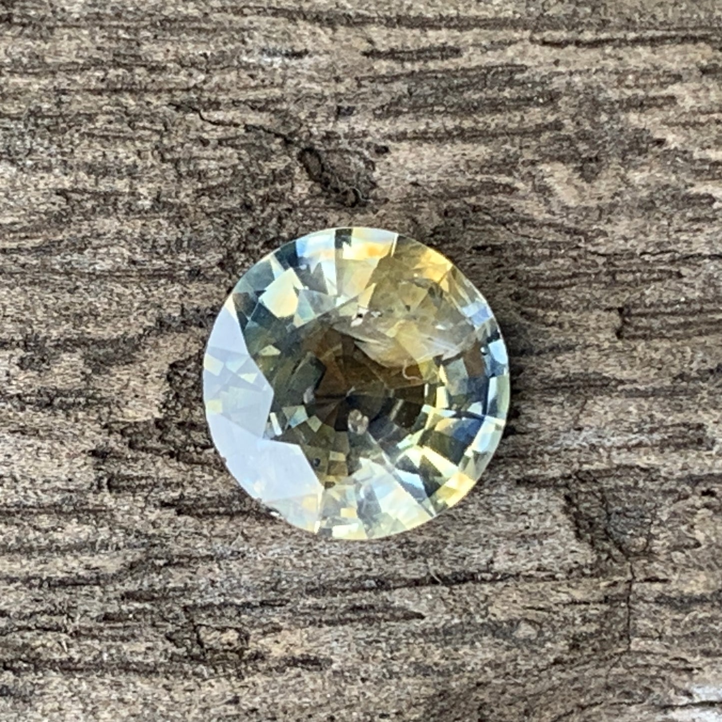 Yellow & Blue Bicolor Sapphire 7.5 mm Round 1.78 Ct Natural Loose Gemstone For Jewelry Making 💎✨