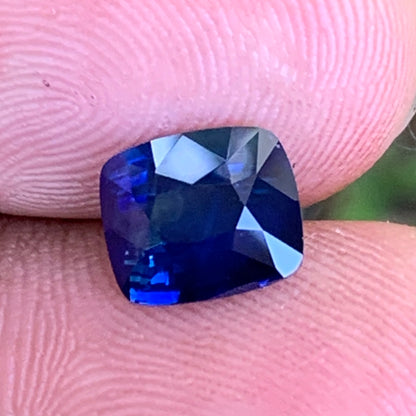Blue Sapphire Rectangular Cushion Heated Only 2.50 Ct Natural Loose Gemstone for Jewelry Making