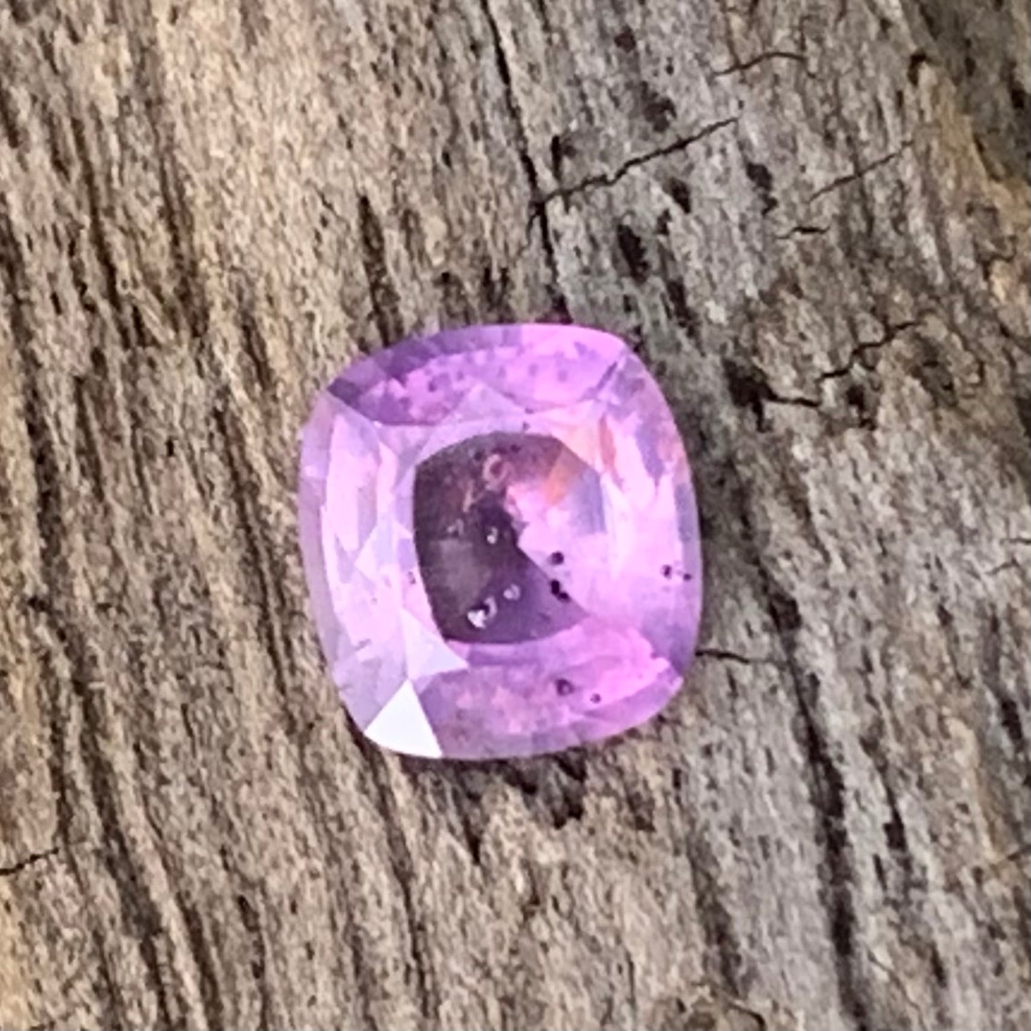 Purple Sapphire Cushion 0.64 Ct Heated Only Natural Loose Gemstone