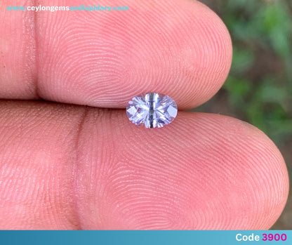 ✨ Lavender Spinel Concave Cut / Fantasy Cut Oval 0.53 Ct Natural Loose Gemstone From Sri Lanka 💎