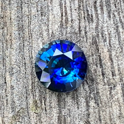 Blue Sapphire 6.5 mm Round Heated Only 1.30 Ct Natural Loose Gemstone for Jewelry Making