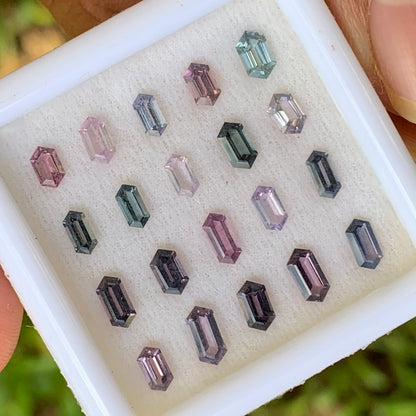 Spinel Elongated Hexagon Parcel 4.38 Ct / 20 Natural Loose Gemstones From Sri Lanka