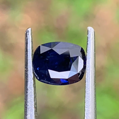 Natural Sapphire Deep Blue Loose Stone 0.95 Ct Rectangular Cushion Included Cheap Gemstone for Jewelry Making