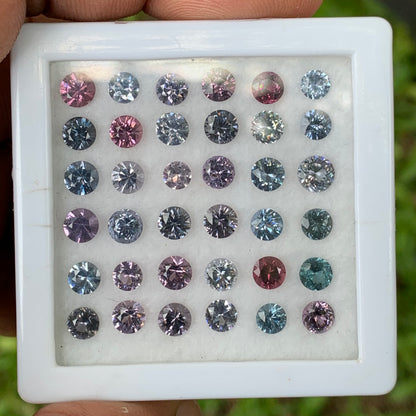 Spinel Rounds 4-5 mm Size 12.62 Ct / 36 Stones Natural Loose Gemstones For Jewelry Making
