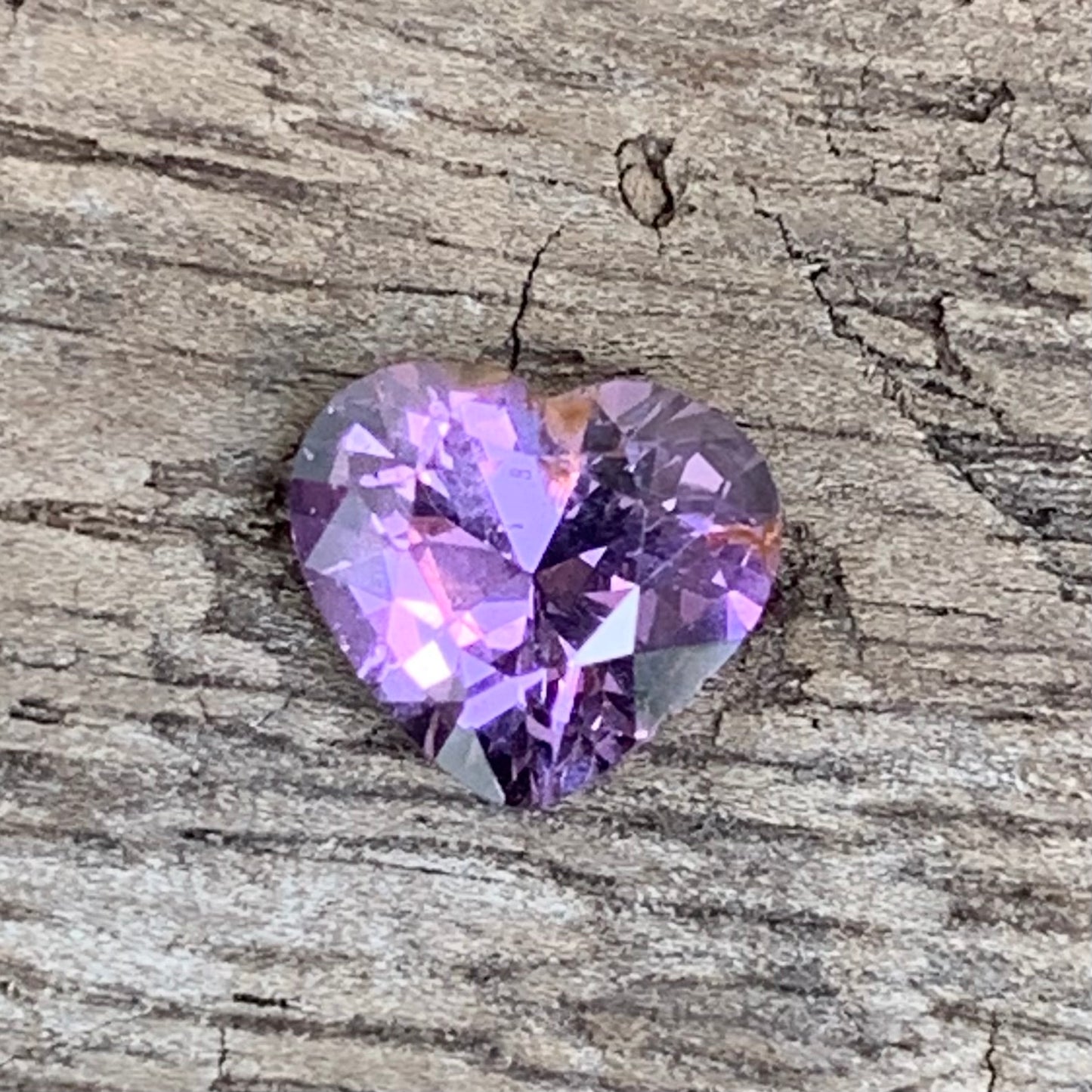 Lavender Spinel Heart 1.20 Ct Natural Loose Gemstone For Center Stone