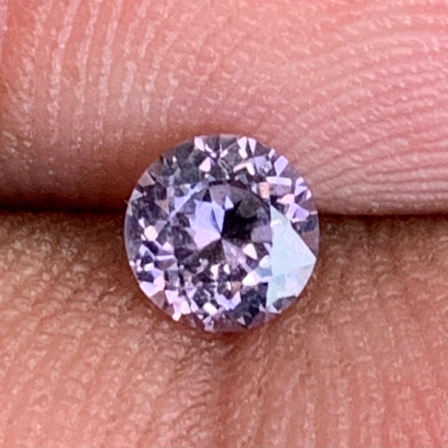 Purple Spinel 4.6 mm Round Fancy Flower Cut 0.4 Ct Loose Gem Stone From Sri Lanka