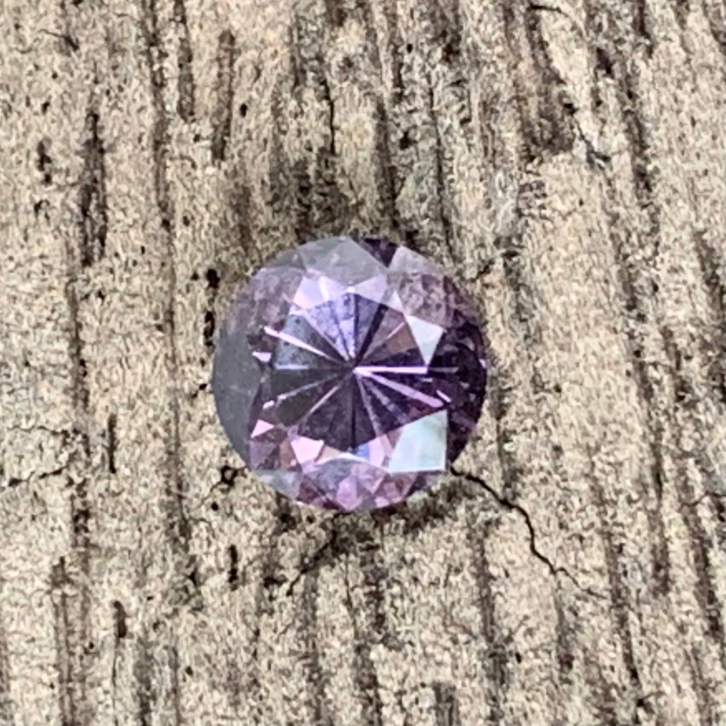 Lavender Spinel Flower Cut Round 5 mm / 0.6 Ct Natural Loose Gemstone From Sri Lanka