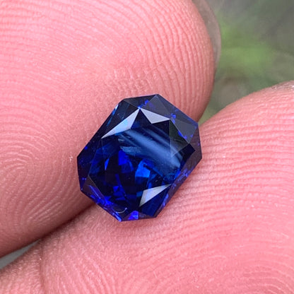 Blue Sapphire Octagon 2.43 Ct Natural Loose Gemstone For Jewelry Making 💎✨