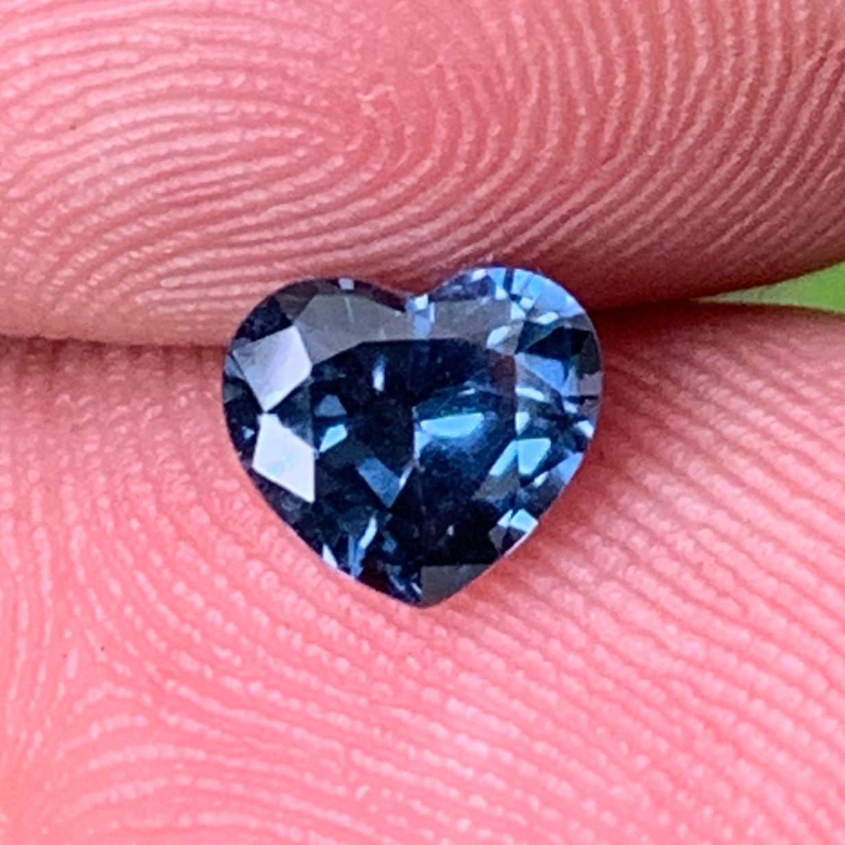 Teal Blue Spinel Heart 1 Ct Natural Loose Gemstone