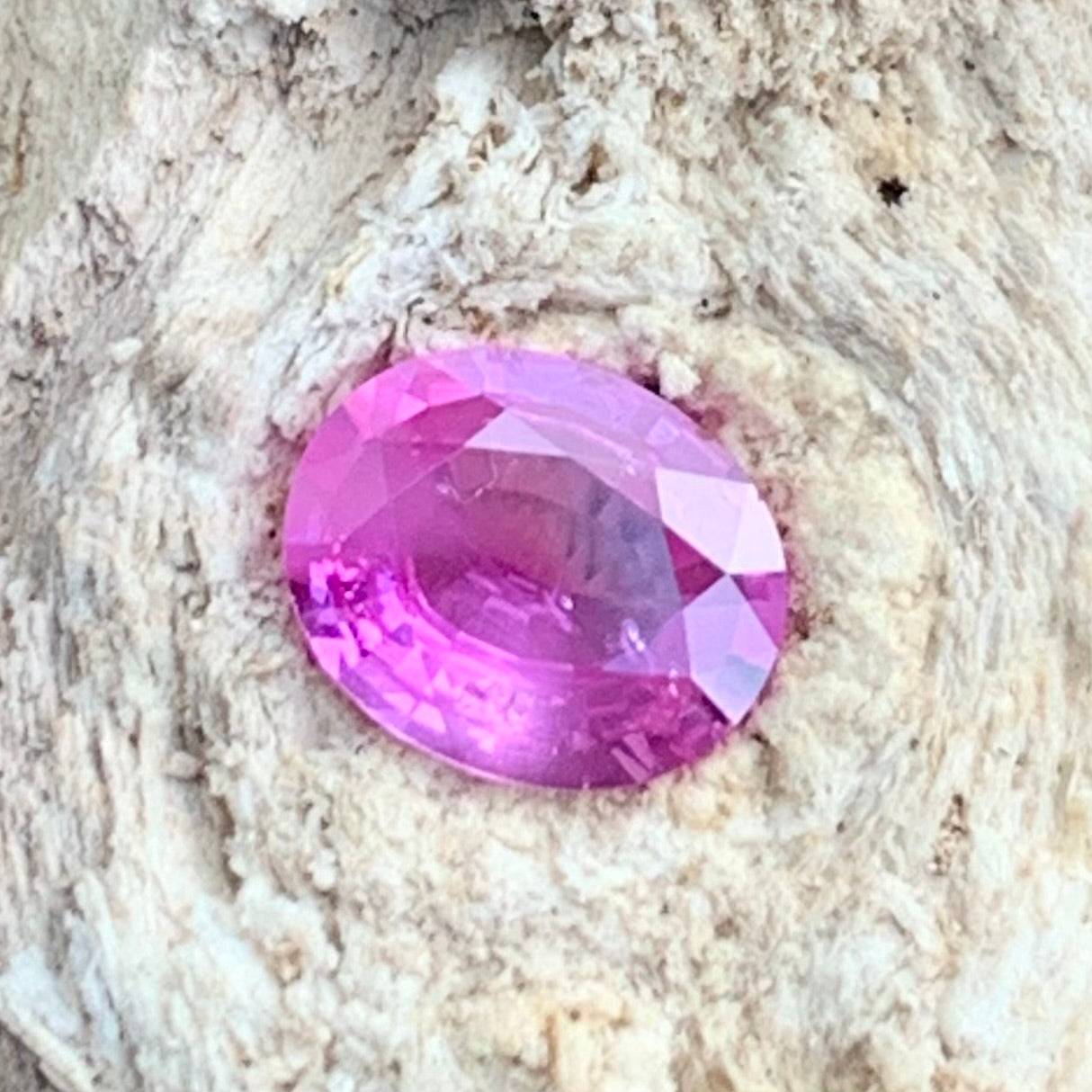 Pink Sapphire Oval 0.59 Ct Natural Loose Gemstone For Jewelry Making