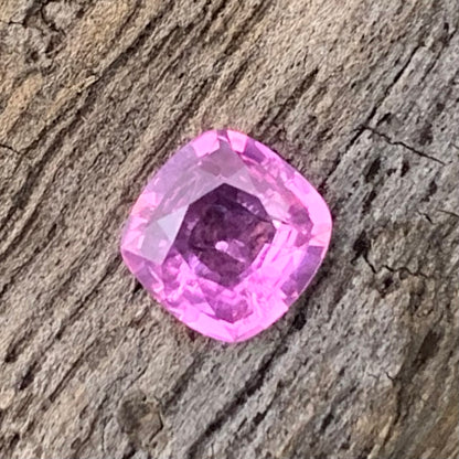 Purplish Pink Sapphire Cushion 0.63 Ct Heated Only Natural Loose Gemstone
