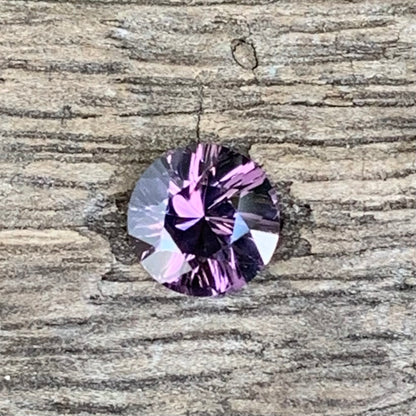 Purple Spinel Concave Cut Round 0.65 Ct Natural Loose Gemstone from Sri Lanka
