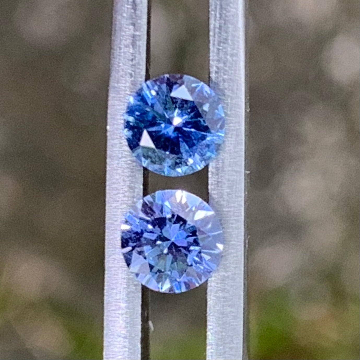 Blue Sapphire Round Pair 4.5 mm / 0.77 Ct Heated Only Natural Loose Gemstones for Earrings