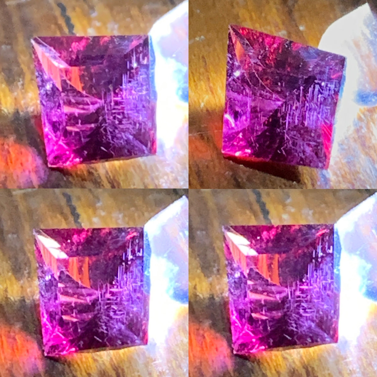 Red Garnet Concave Fantasy Cut 1.35 Ct Kite Natural Loose Gemstone