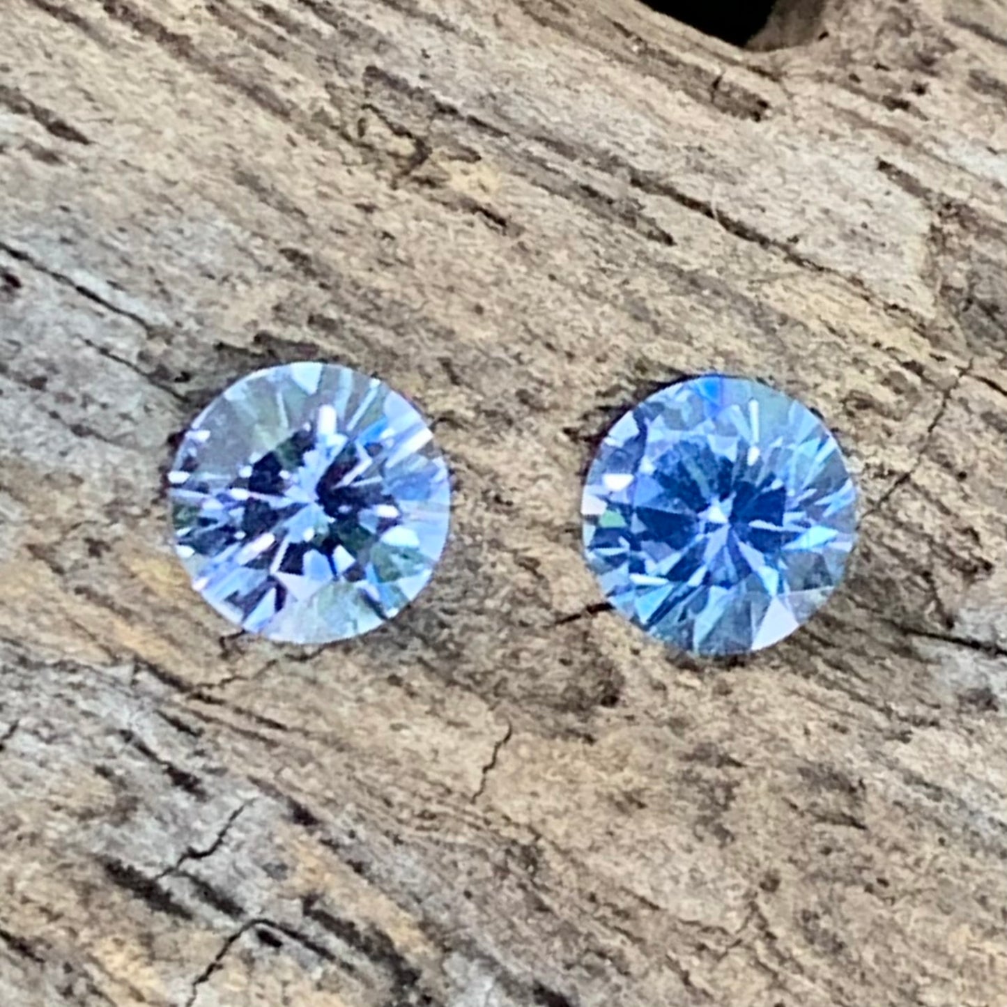 Blue Sapphire Round Pair 4.5 mm / 0.81 Ct Heated Only Natural Loose Gemstones for Earrings