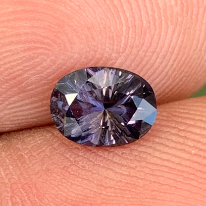 Purplish Spinel Concave Fantasy Cut 0.78 Ct Oval Natural Loose Gemstone For Center Stone from Sri Lanka