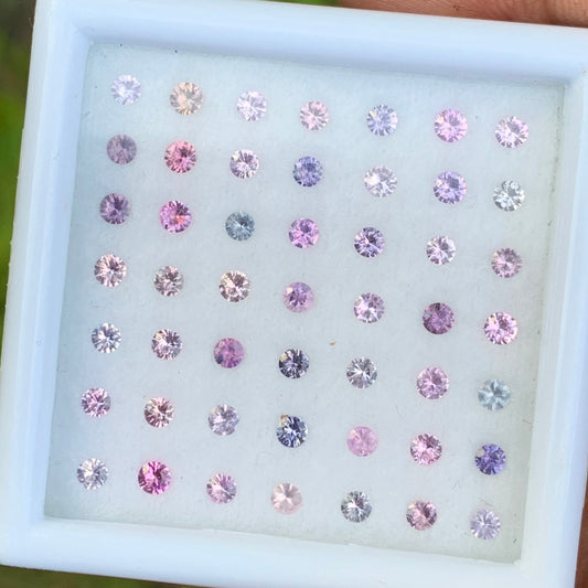 Pink & Purple Sapphire 1.83 Ct / 49 Loose Gemstone Parcel For Jewelry Making 💎✨